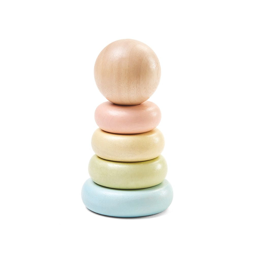 PlanToys First Stacking Ring - Pastel, official product photo