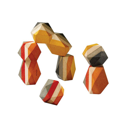 PlanToys Geo Stacking Rock, official product photo